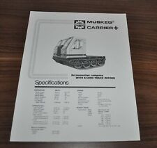 1987 Bombardier Muskeg Carrier + Crawler All Terrain Vehicle Brochure Prospekt picture