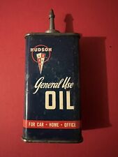 Rare 1930-40's Hudson General Use Handy Oiler Lead Top, Empty 4oz picture