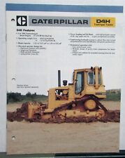 1986 Caterpillar D4H Track Type Tractor Specification Construction Sale Brochure picture