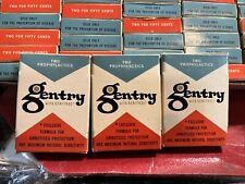 3 NOS 1960’s Gentry Condoms Genitrol VINTAGE unopened prophylactic Single Packs picture