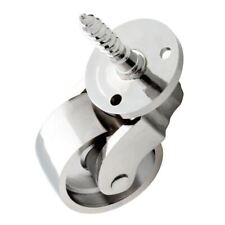 1 in. Polished Chrome Petite Stem Caster with 110 lb. Load Rating 847894 picture