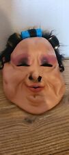 Vintage 1984 Be Something Studios  Face Halloween Mask BSS Old Lady picture