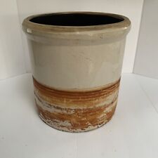 Antique Pottery Stoneware Crock  8” picture