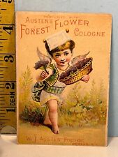 1800's W. J. Austen's Forest Flower Cologne Trade Card, picture
