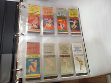VINTAGE GIRLIE PIN UP MATCH COLLECTION  - 218 Full Covers, Untruck,Near Mint . picture