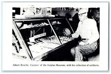 c1920's Albert Kracht Curator Of Aztalan Artifacts Lake Mills Wisconsin Postcard picture