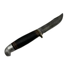 Vintage Western Knife Boulder Colorado Leather Handle Hunting Knife picture