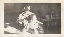 Mother And Baby FOUND PHOTOGRAPH bw  Original Snapshot 812 17 E picture