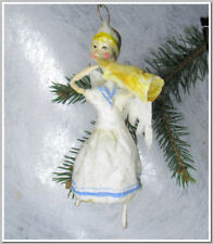 🎄Fairy-Vintage antique Christmas spun cotton ornament figure #313241 picture