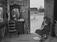 1941 Woman watching Husband Plow Fields Heard County Georgia Photo 13