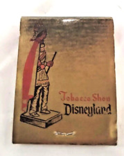 Disney Land Tobacco Shop Book of Matches Big Chief Indian Rare picture