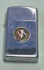 Vintage 1965 Buick Tri Shield Emblem Chrome Slim Zippo Lighter Nice picture