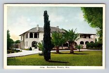 Phoenix AZ-Arizona, Residential Area, Antique Vintage Souvenir Postcard picture
