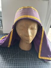 Vintage Handmade MasonIc Senior Sojourner  Purple Headdress? 1940'S/50'S picture