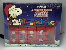 Peanuts Charlie Brown Dominoes Set Christmas Themed 2007 Sababa Toys Sealed picture