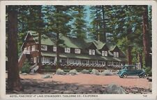 Hotel Pinecrest Lake Strawberry,Tuolumne County, CA Postcard picture
