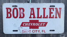 BOB ALLEN CHEVROLET DEALERSHIP LICENSE PLATE DADE CITY FLORIDA picture