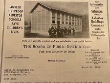 Original 1926 Asbestos Building Company Print Ad Portable School Buildings  picture