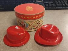 Vintage 50's Stetson Red Plastic Collectible 2 Hats Salesman Sample Advertising picture