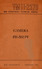 32 Page February 1945 TM 11-2370 CAMERA PH-502/PF Kodak Bantam Manual on Data CD picture
