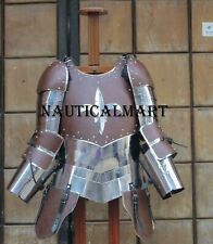 Medieval Warrior Knight Lady Leather & Steel Half Body Armor Suit Cuirass Should picture