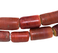 Cylindrical Cornaline d'Aleppo Venetian Trade Beads 30 Inch picture