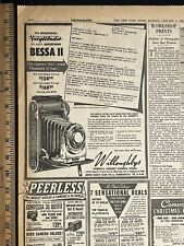 1952 Voigtlander Bessa II Camera Newsprint Ads & Others Willoughbys Store NYT 16 picture