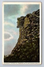 White Mountains NH-New Hampshire Old Man Of The Mountain Vintage c1920 Postcard picture