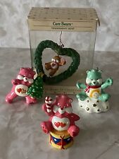 VTG 1984 Care Bears American Greetings Ornament Lot Of 4 - Tender, Love, Wish picture