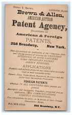 c1880's American Artisan Patent Agency Advertising New York NY Posted Postcard picture