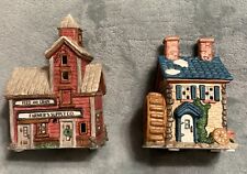 Home Town America Christmas Village Grain Mill, Feed & Grain Store 1995 picture