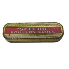 Vintage Steero Bouillon Cubes Tin American Kitchen Products picture