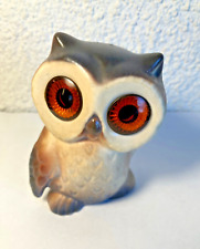 Hagen Renaker Big Eyed Owl Figurine With Sticker Excellent picture