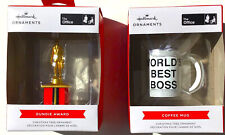 Hallmark Ornaments The Office Dundie Award and Coffee Mug, Set of 2  picture