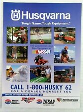 2000 HUSQVARNA Magazine Ad - Commercial Lawn Care Equipment of NASCAR picture
