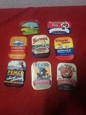 Vintage Sardine Can Lable Lot advertising crafting collectible picture
