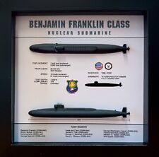 Benjamin Franklin Class, Submarine Memorial Display Shadow Box, 9