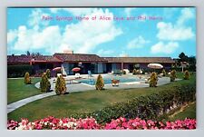 Palm Springs CA-California Phil Harris & Alice Faye Home Vintage Postcard picture