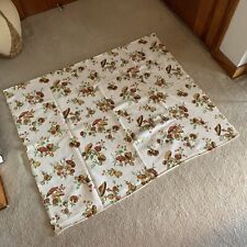 Vintage 60's-70's MOD Terrycloth Tablecloth Floating Mushroom Pattern picture