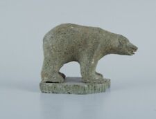 Greenlandica, figure of a polar bear carved in soapstone. Approx. 1960/70s. picture