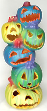 Halloween Jack O Lantern Lisa Frank Trendmasters Lighted Vintage Spooky Decor picture
