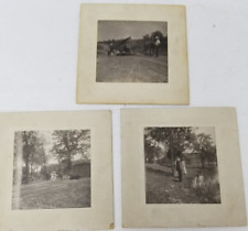 Horse Drawn Carriage Break Down Excursion Illinois Countryside Set 3 Photos 1905 picture