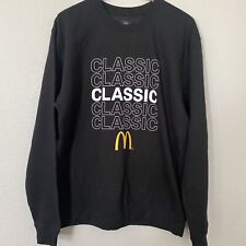 2018 McDonald's McDelivery Uber Eats Classic Black Limited Ed Sweater L NWOT picture