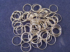 100 PC 12MM SILVER RING CONNECTOR CHANDELIER PARTS CHAIN CRYSTAL HANGING picture