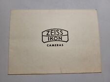 Vintage Zeiss Ikon Postcard Camera Gaurantee Registration Advertising Ephemera picture