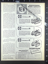 1955 ADVERTISEMENT for Caterpillar Cat D2 D6 D4 crawler tractor  dozer picture