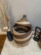 senegalese basket.  Handmade Sweet Grass Baskets. picture