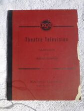 1945 RCA Service RED BOOK Theatre TELEVISION HANDBOOK for Projectionists Theater picture