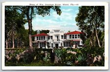 Postcard Home Of Wm. Jennings Bryan, Miami Florida Posted 1922 picture