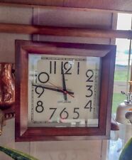 Vintage Seth Thomas Square Wooden Clock picture